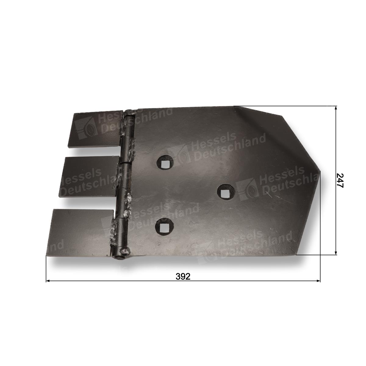 SCHARPLATTE RE. 2-TEILIG 240MM Bemaßt
