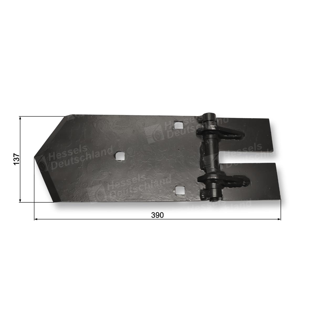 Scharplatte Mitte 3-Teilig 140mm Bemaßt