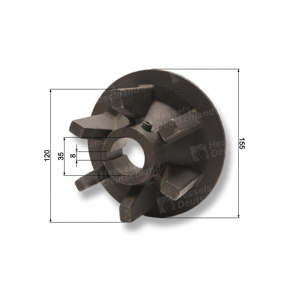 Antriebsrad N356/GB35/SP10/SB10 Bemaßt