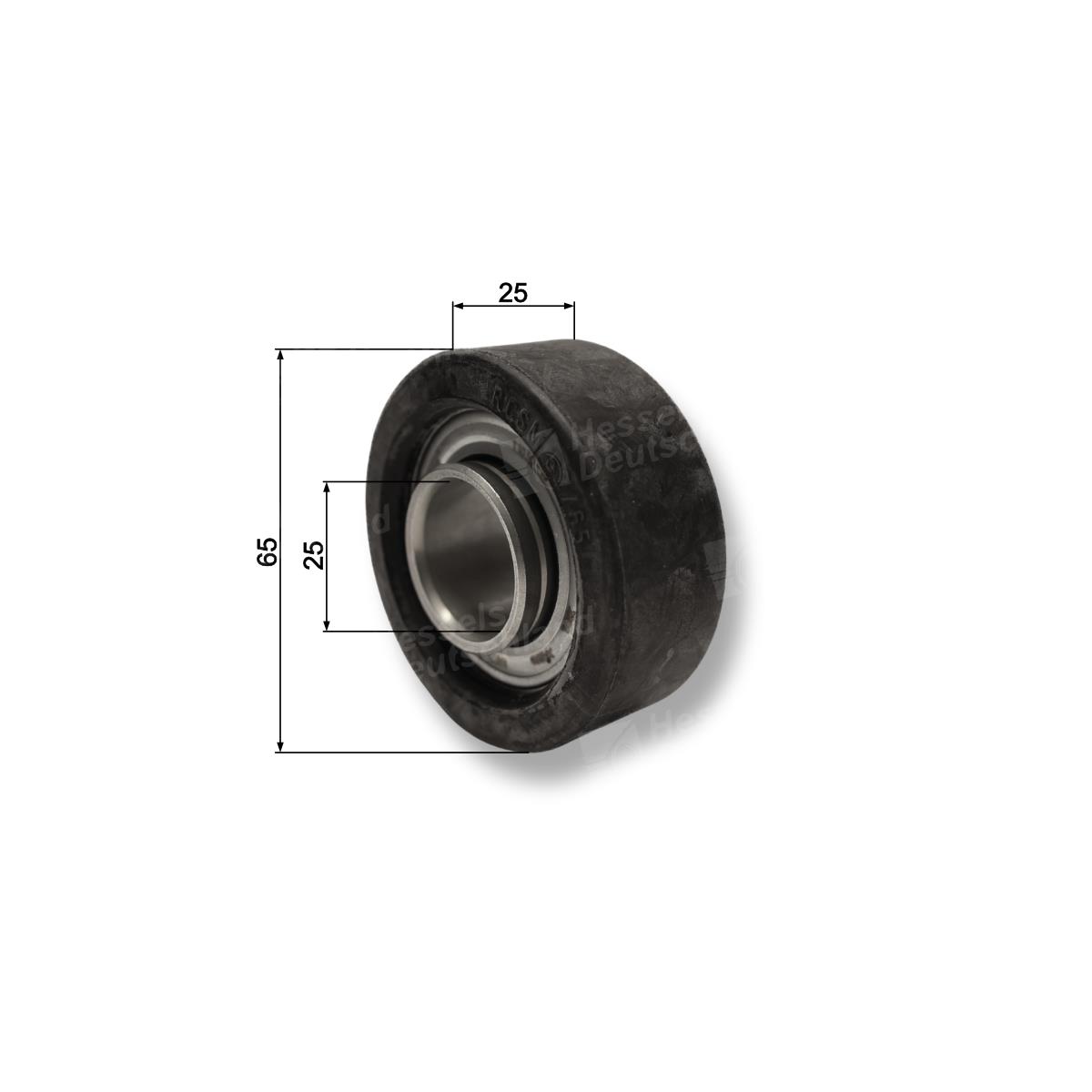 STÜTZROLLE PE 25/65  AMAC Bemaßt