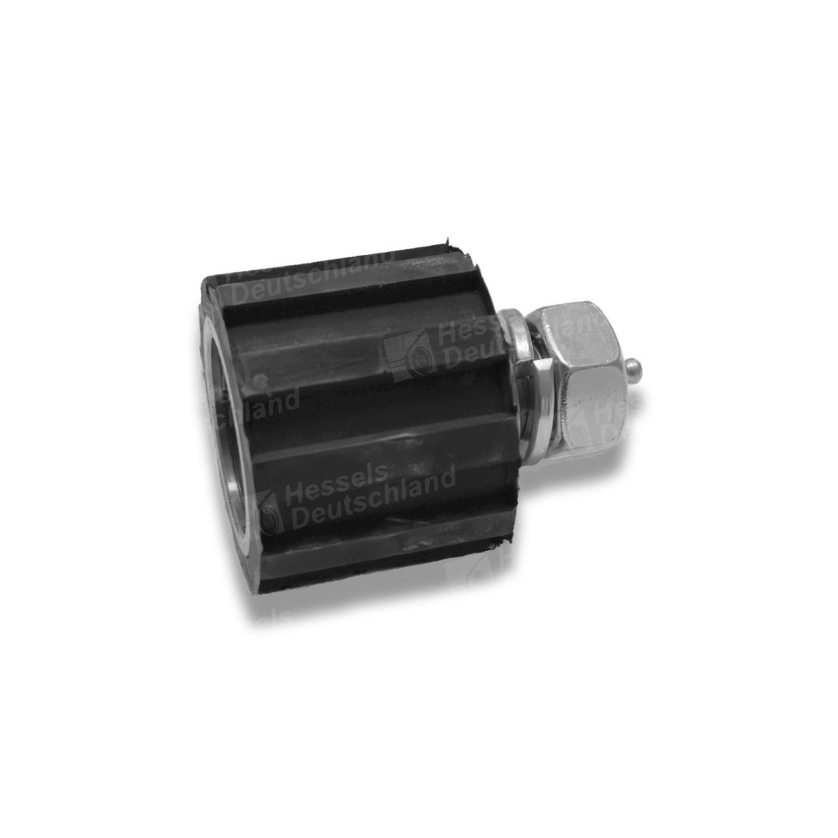 Rolle Gummi ø75/M24 Gezahnt/Fettnippel