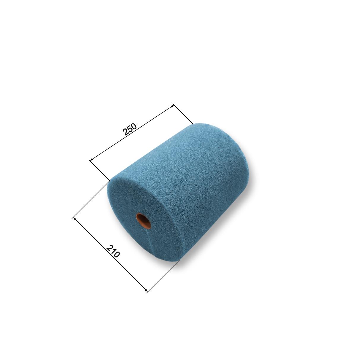 Schaumwalze Beimenge Ø210/250mm Bemaßt