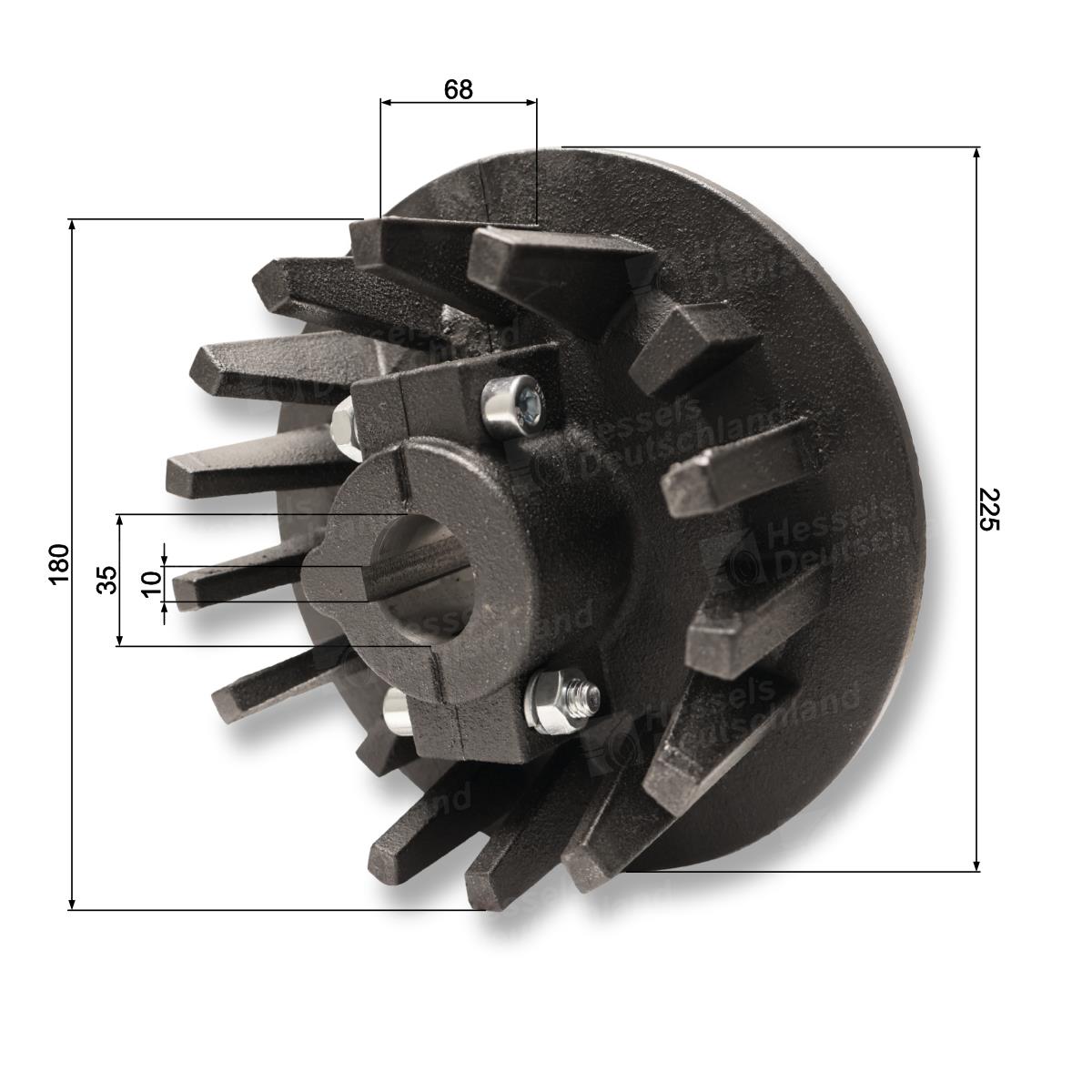 Antriebsrad Typ N4015 GB35/SP10 Bemaßt