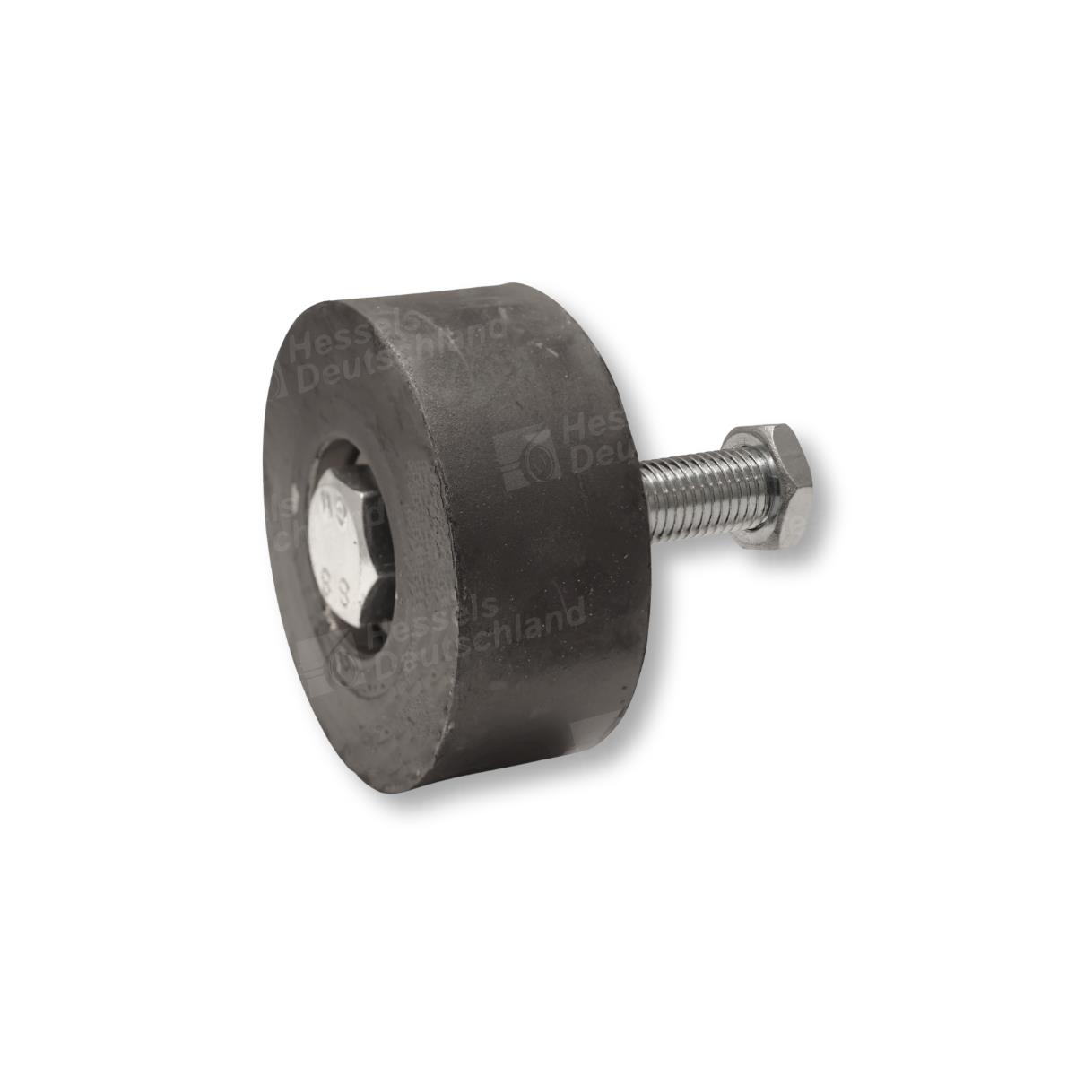 Tragrolle Gummi ø105/45/M20x100