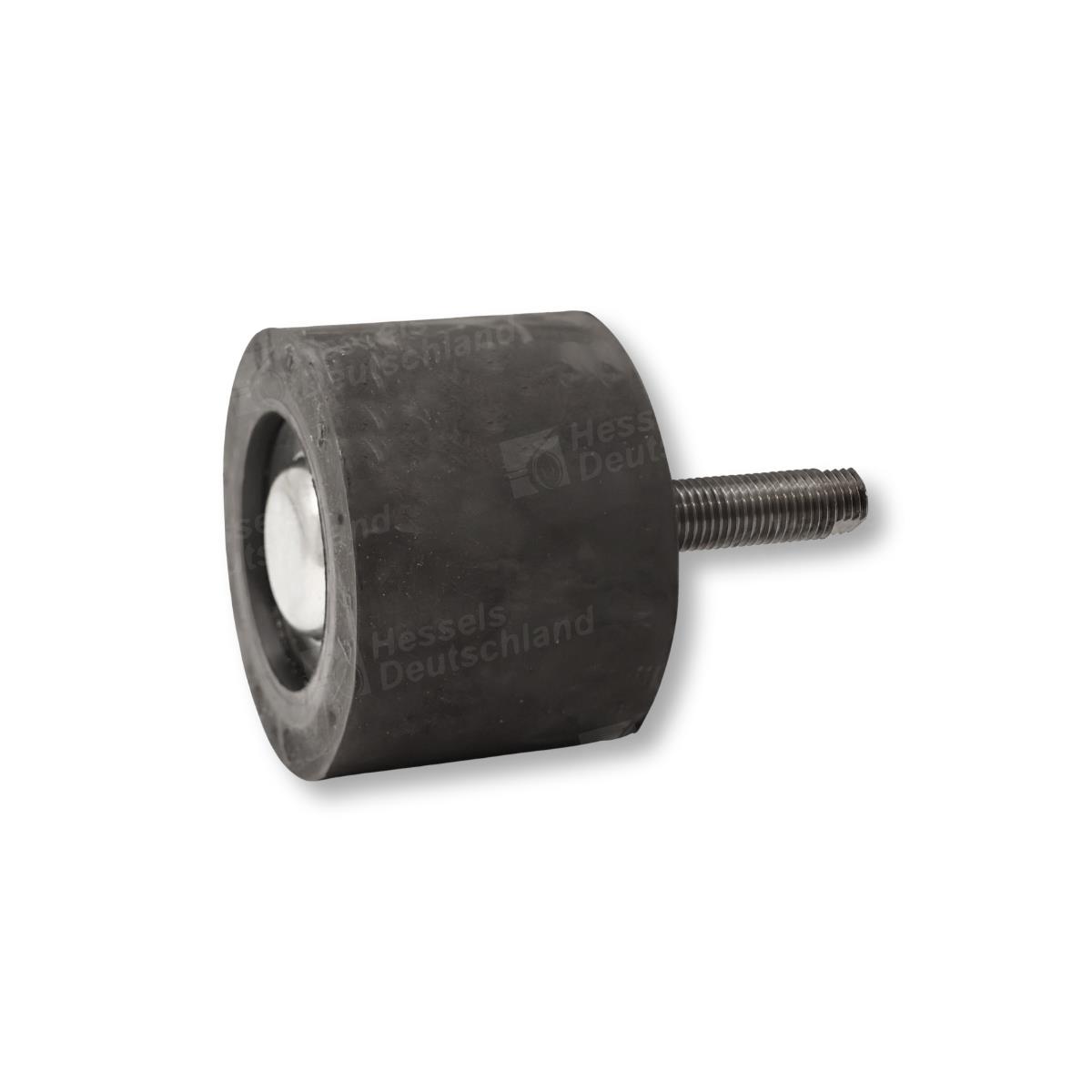 Tragrolle Gummi ø90/60/M16x60