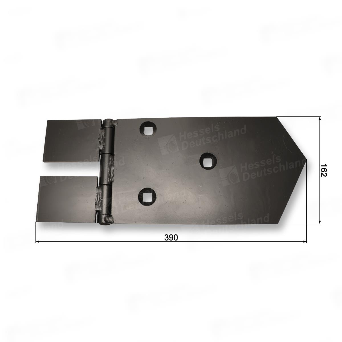 Scharplatte Re. 3-Teilig 160mm Bemaßt