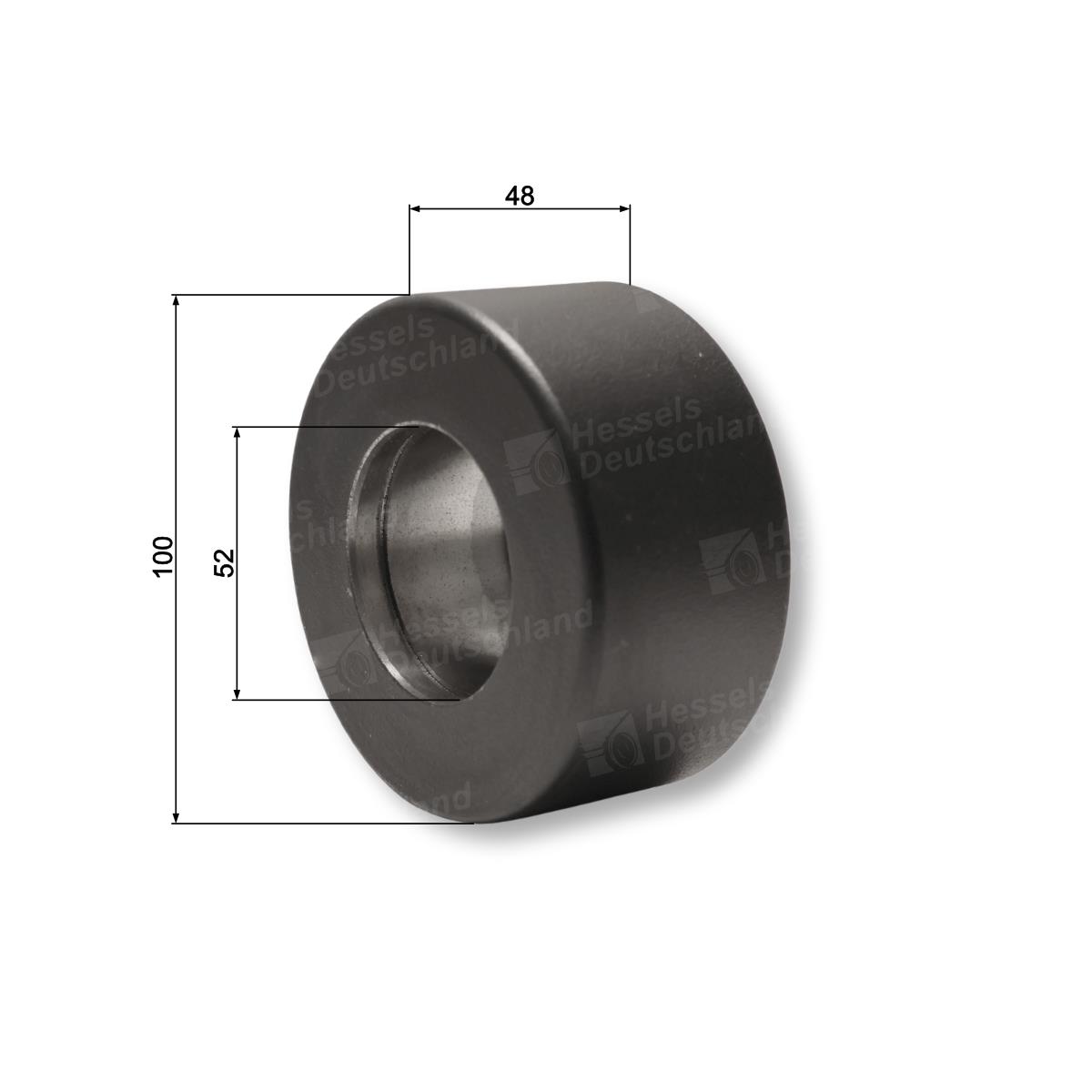 Rolle Stahl f. Hubrad ø100/48/GB52 o.Lager Bemaßt