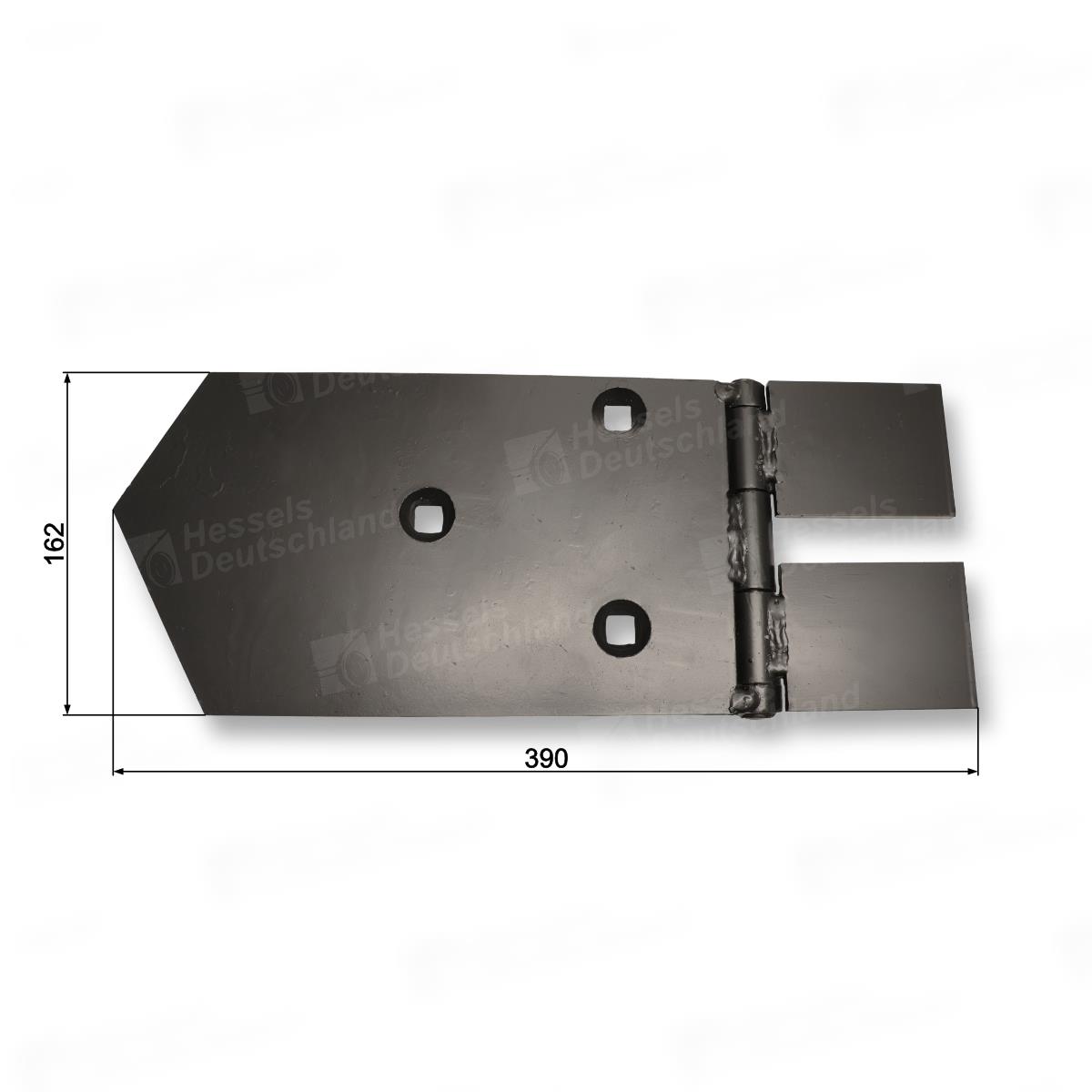 Scharplatte Li. 3-TEILIG 160MM Bemaßt