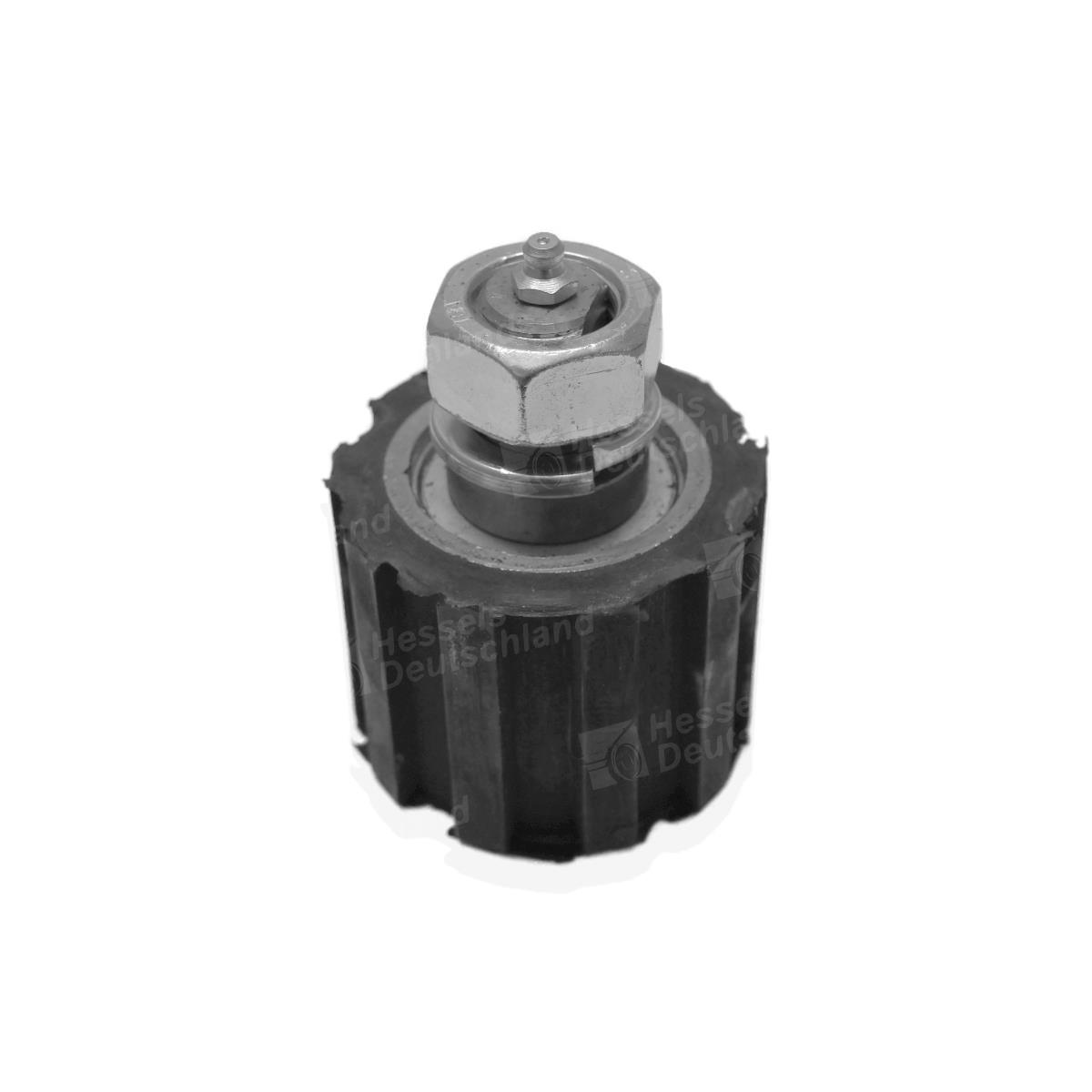 Rolle Gummi ø75/M24 Gezahnt/Fettnippel Front