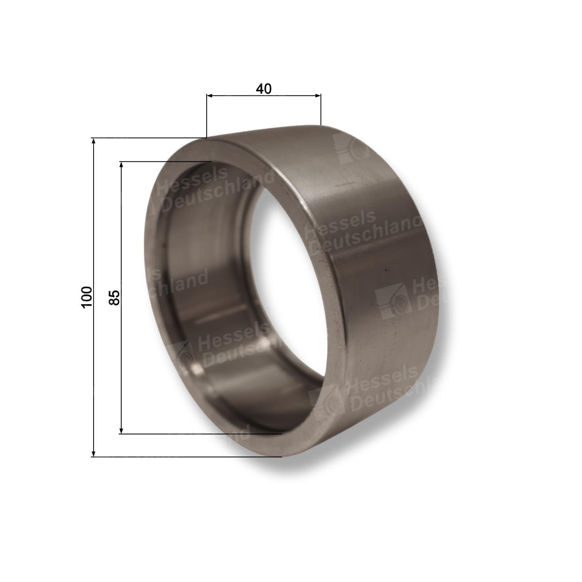 Rolle Stahl Ø100x85/40/Rüttelschar Bemaßt