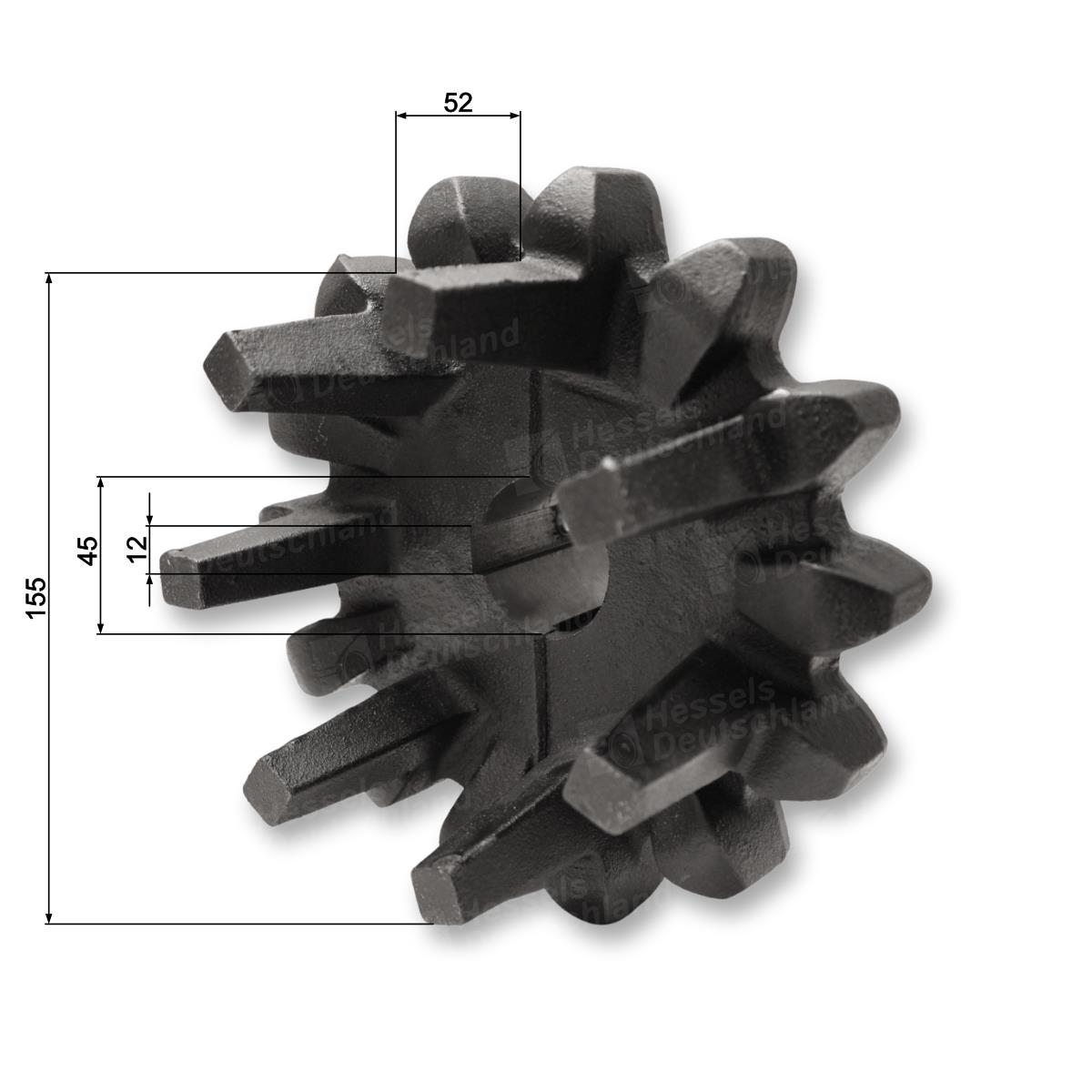 ANTRIEBSRAD 40TLG/14Z B=45/14 Bemaßt