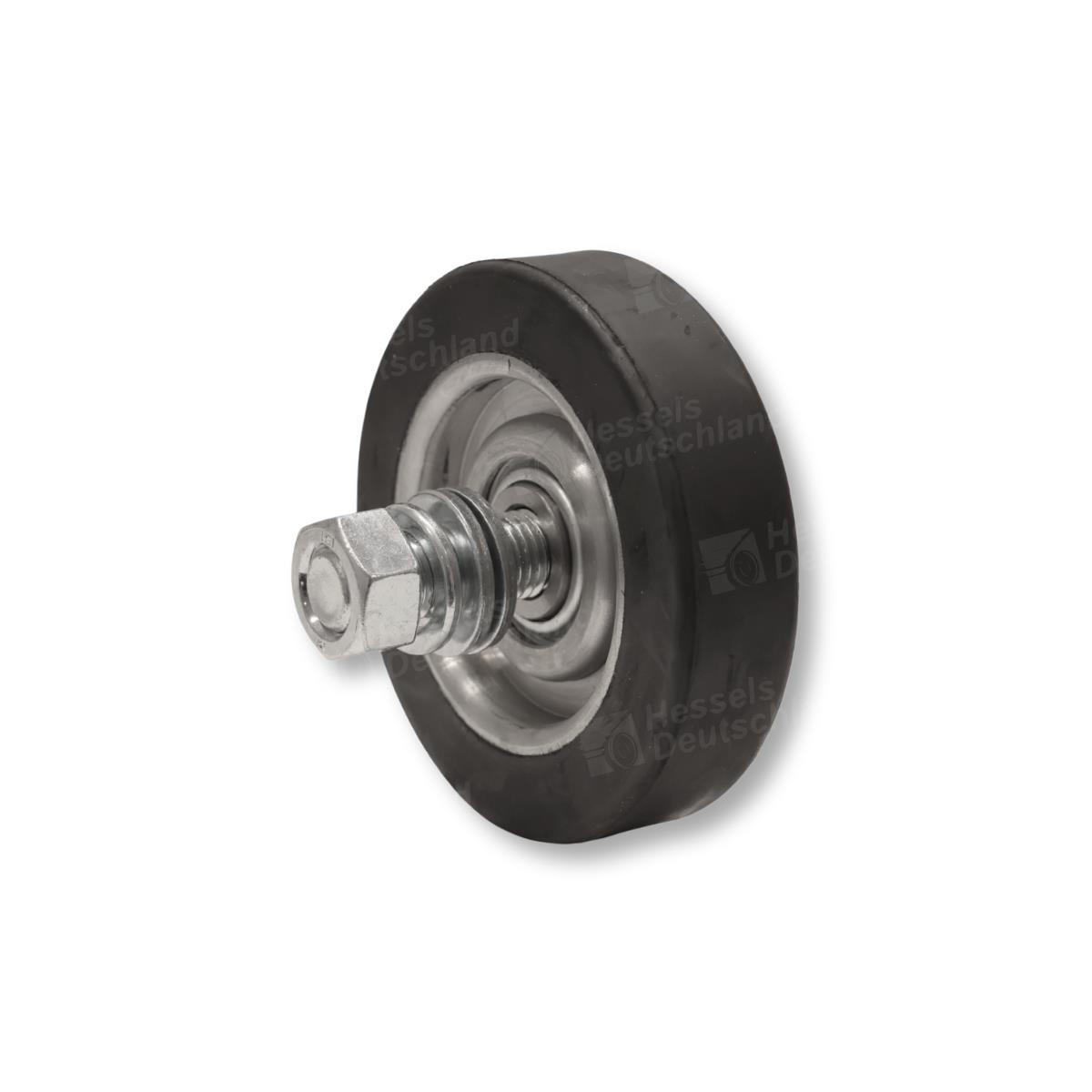 Tragrolle Gummi Kpl. ø105/26,5/M16x80