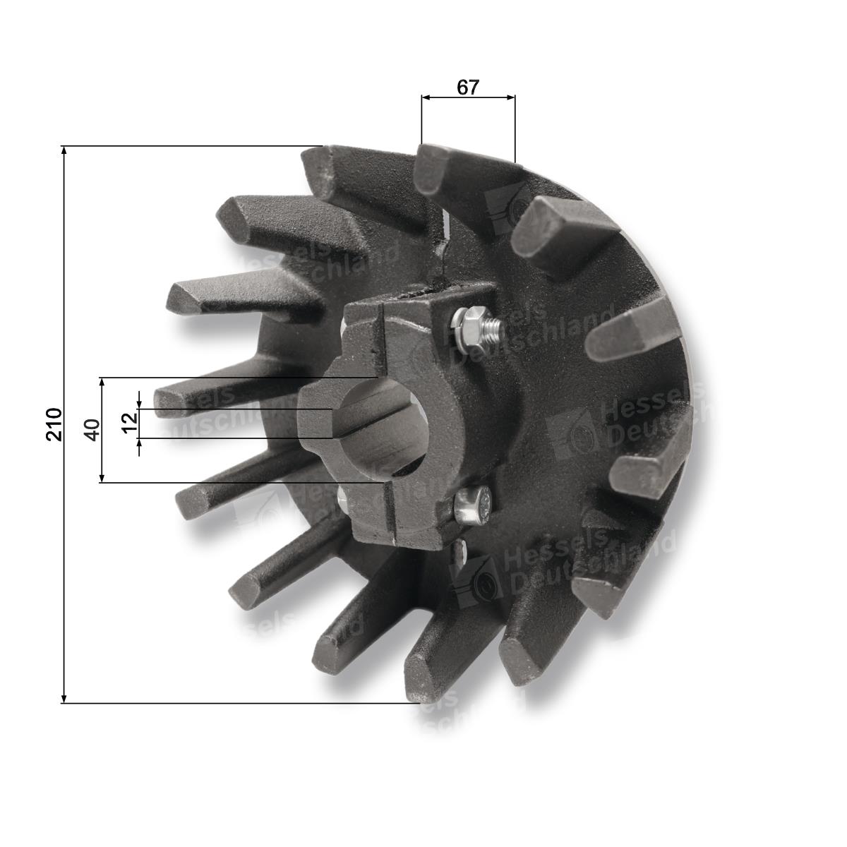 Antriebsrad NZ50/14 GB40/SP12 Bemaßt
